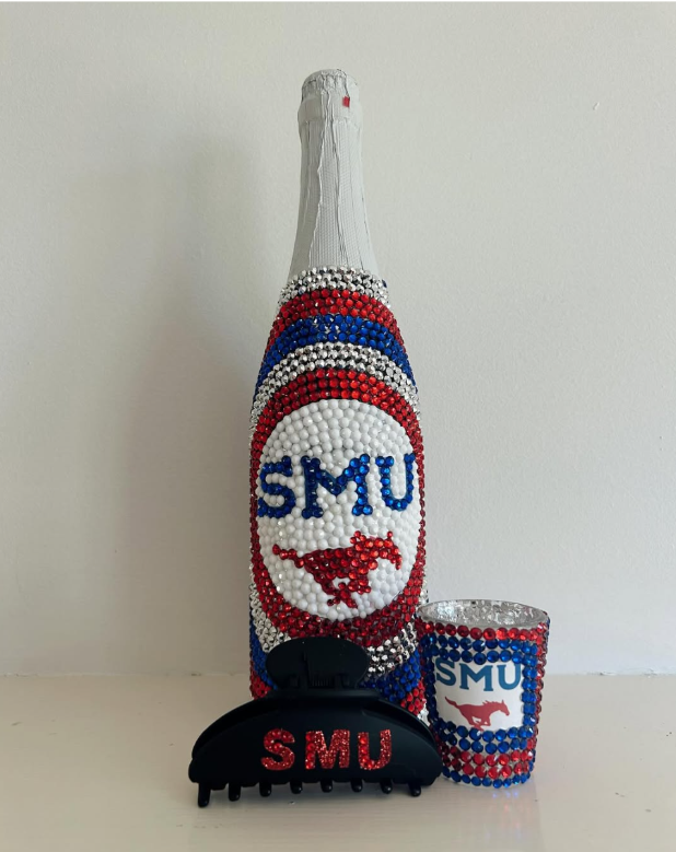 Custom Bedazzled SMU Bottle Set